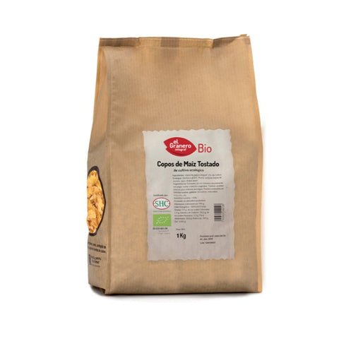 Comprar online COPOS DE MAIZ TOSTADO BIO 1 Kg de EL GRANERO INTEGRAL. Imagen 1