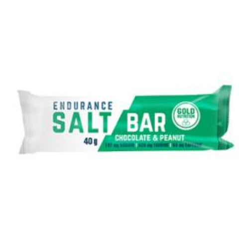 Comprar online ENDURANCE SALT BAR CHOCO & CACAHUETE 40g 15 UN de GOLD NUTRION. Imagen 1