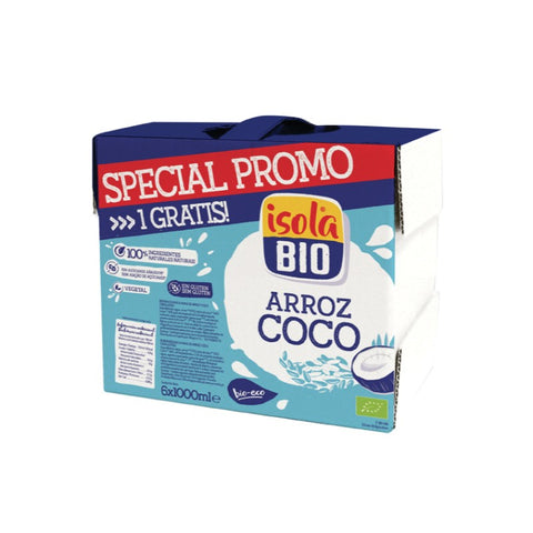 Comprar online PACK BEBIDA DE ARROZ Y COCO 1 Litro de ISOLA BIO. Imagen 1
