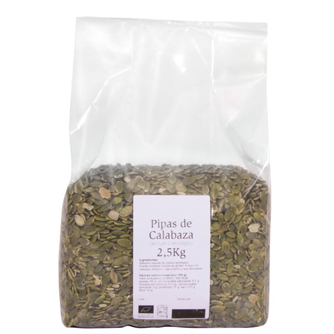 Comprar online SEMILLAS DE CALABAZA BIO 2,5 kg de SOLNATURAL. Imagen 1