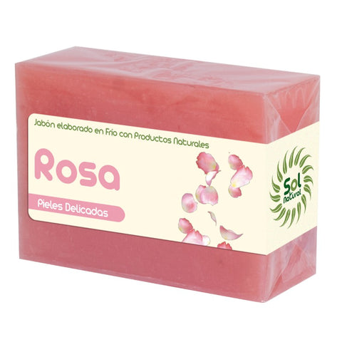 Comprar online JABON DE ROSA PETALOS 100 g de SOLNATURAL. Imagen 1