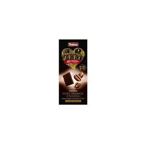 Comprar online ZERO CHOCO NEGRO 72 % CACAO CAFE ARABIGA ETIOPIA de TORRAS. Imagen 1