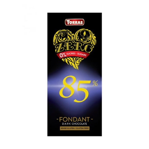 Comprar online ZERO CHOCOLATE 85 % CACAO 100 gr de TORRAS. Imagen 1