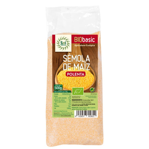 Comprar online SEMOLA DE MAIZ (POLENTA) BIO 500 g de SOLNATURAL. Imagen 1