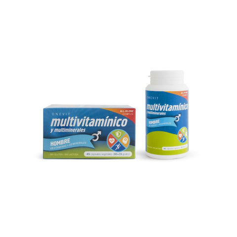 Comprar online ONEVIT MULTIVITAMINICO HOMBRE 30+15 Vcaps de SOLUPHARM. Imagen 1