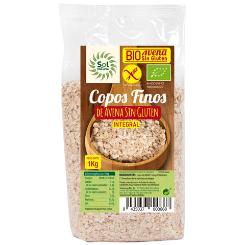 Comprar online COPOS AVENA FINOS S/GLUTEN FAMILIAR BIO1 g de SOLNATURAL. Imagen 1