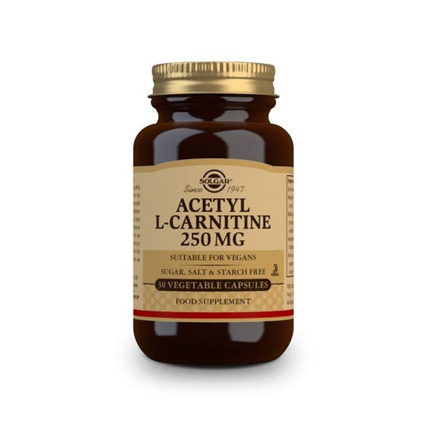 Comprar online ACETIL/L-CARNITINA 250mg 30 Vcaps de SOLGAR. Imagen 1