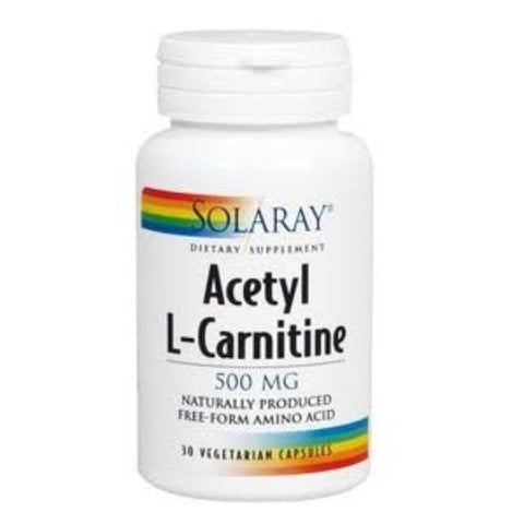 Comprar online ACETYL L-CARNITINA 500 mg 30 Vcaps de SOLARAY. Imagen 1