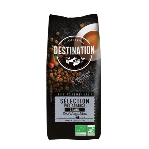 Comprar online CAFE EN GRANO SELECCION ARABICA ROBUSTA BIO 1 Kg de DESTINATION. Imagen 1
