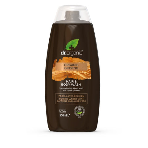 Comprar online GEL DE BAÑO Y CABELLO DE GINSENG 250 ml de DR ORGANIC. Imagen 1