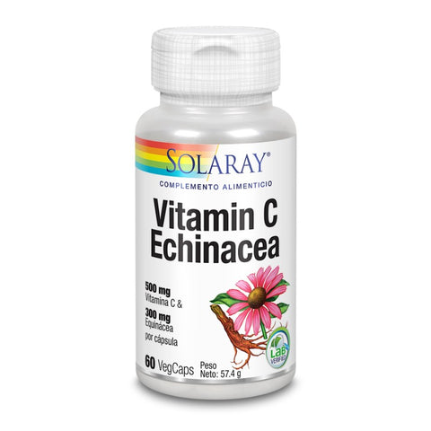 Comprar online VITAMIN C & ECHINACEA 60 Vcaps de SOLARAY. Imagen 1