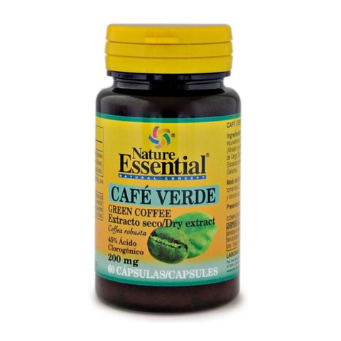 Comprar online CAFE VERDE 200 mg EXT SECO 45% 60 Caps de NATURE ESSENTIAL. Imagen 1