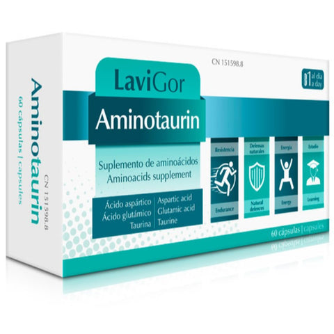 Comprar online AMINOTAURIN 60 Caps de LAVIGOR. Imagen 1