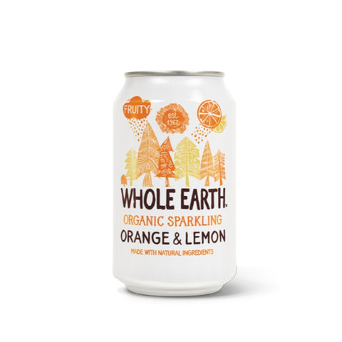 Comprar online REFRESCO DE NARANJA Y LIMON BIO 330 ml de WHOLE EARTH. Imagen 1