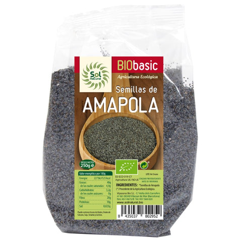 Comprar online SEMILLASßDEßAMAPOLAßBIO 250 g de SOLNATURAL. Imagen 1