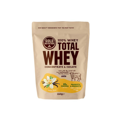 Comprar online TOTAL WHEY VAINILLA 260 G GN de GOLD NUTRION. Imagen 1