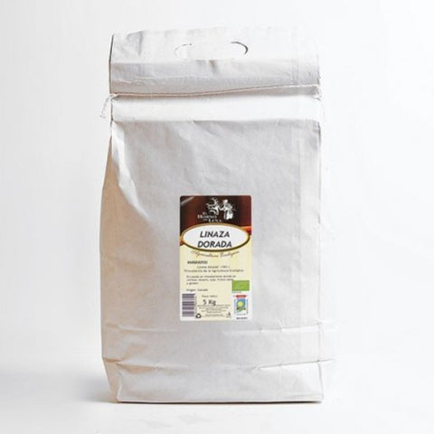 Comprar online LINAZA DORADA SACO  5 Kg de HORNO DE LEÑA. Imagen 1
