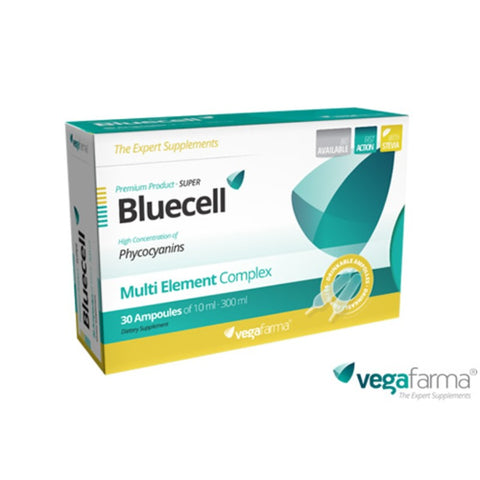 Comprar online SUPER BLUECELL 30 Ampollas de VEGAFARMA. Imagen 1