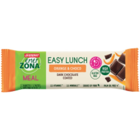 Comprar online EXP EASY LUNCH ORANGE & CHOCO 25 Barritas de ENERZONA. Imagen 1