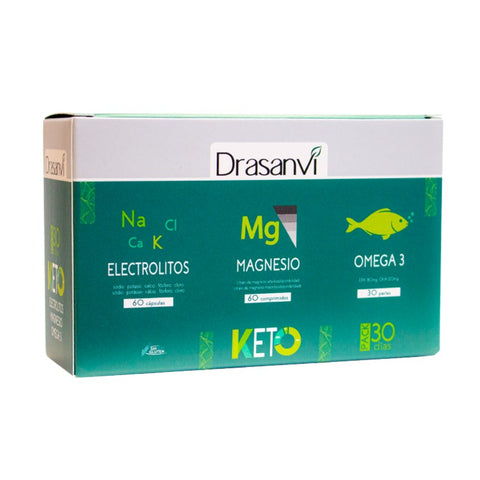 Comprar online PACK KETO ELECTROLITOS 60 Caps + MAGNESIO 60 Comp de DRASANVI. Imagen 1