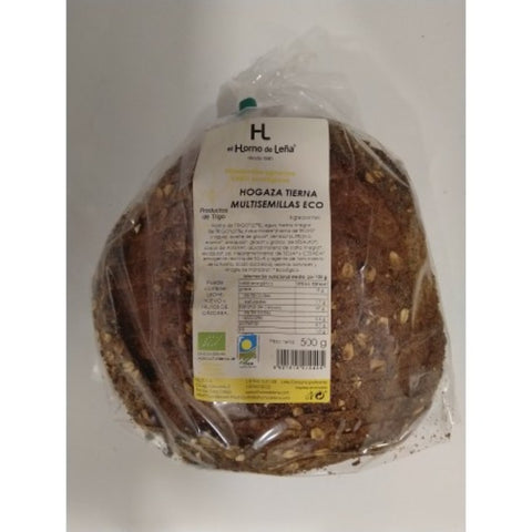Comprar online HOGAZA DE TRIGO MULTISEMILLAS ECO 500 gr de HORNO DE LEÑA. Imagen 1