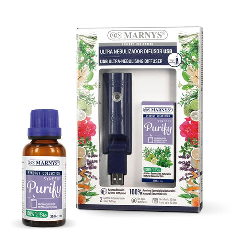 Comprar online COMBO USB ULTRA NEBULIZADOR + SYNERGY PURIFY 30ML de MARNYS. Imagen 1