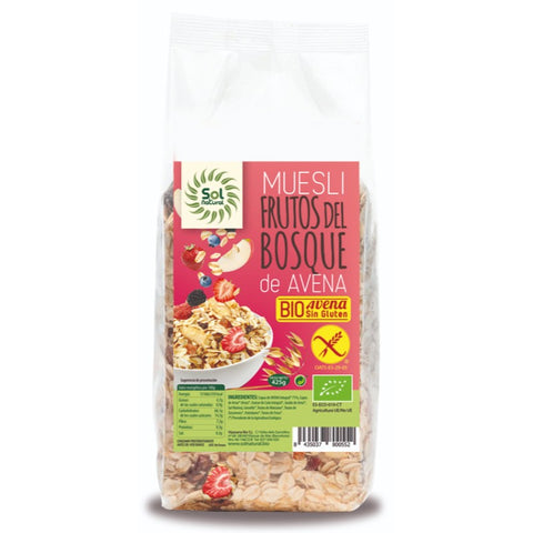 Comprar online MUESLI AVENA F. DEL BOSQUE BIO S/GLUTEN 425 g de SOLNATURAL. Imagen 1
