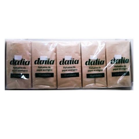 Comprar online PACK 10 PAQUETES PAÑUELOS BOLSILLO BIO de DALIA. Imagen 1