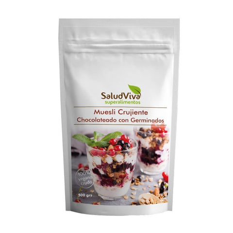 Comprar online MUESLI CRUJI CHOCOLATEADO CON GERMINADOS 500 GRS. de SALUD VIVA. Imagen 1