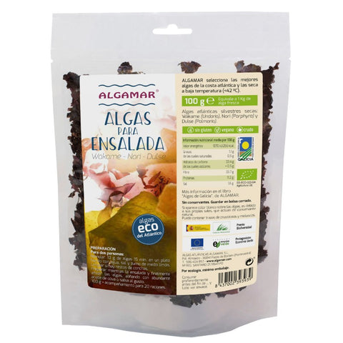 Comprar online ALGAS PARA ENSALADA 100 gr de ALGAMAR. Imagen 1