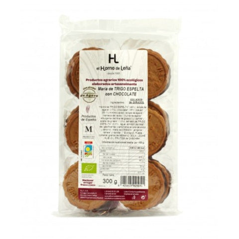 Comprar online MARIA ESPELTA C/SIROE AGAVE-CHOCO  300 gr de HORNO DE LEÑA. Imagen 1