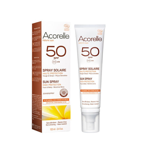 Comprar online SPRAY SOLAR SPF 50 (ref.alt.A4623) 100ml de ACORELLE. Imagen 1