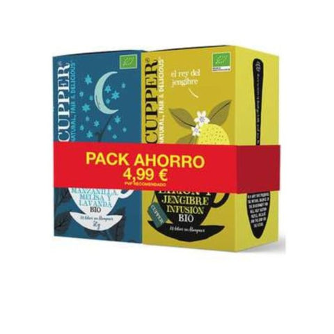 Comprar online BIPACK AHORRO SNORE AND PEACE LIMON Y JENGIBRE BIO de CUPPER. Imagen 1