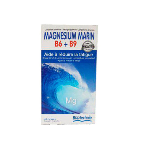 Comprar online MAGNESIO MARINO B6+B9 40 Cap de BIOTECHNIE. Imagen 1