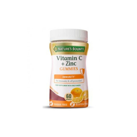 Comprar online VITAMINA C + ZINC 60 GUMMIES de NATURE´S  BOUNTY. Imagen 1