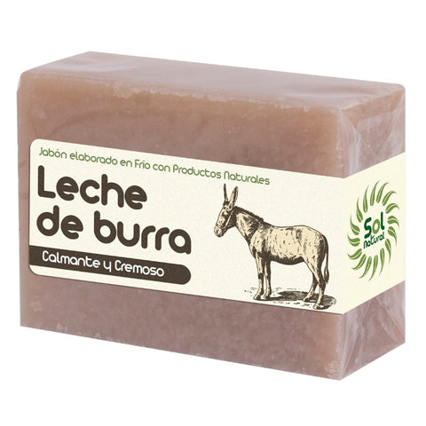 Comprar online JABON DE LECHE DE BURRA 100 g de SOLNATURAL. Imagen 1