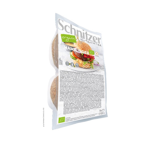 Comprar online PANECILLO HAMBURGUESA S/G SCHNITZER 4X62,5 G de SCHNITZER. Imagen 1
