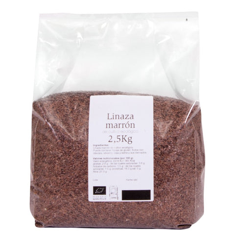 Comprar online SEMILLAS DE LINO MARRON BIO 2,5 kg de SOLNATURAL. Imagen 1