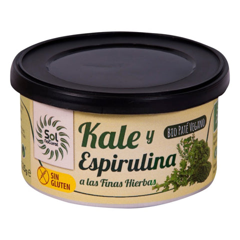Comprar online PATE KALE/ESPIRULINA FINAS HIERBAS BIO 125 g de SOLNATURAL. Imagen 1