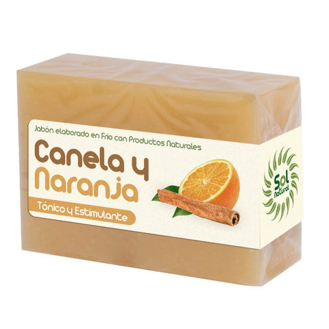 Comprar online JABON DE CANELA Y NARANJA 100 g de SOLNATURAL. Imagen 1