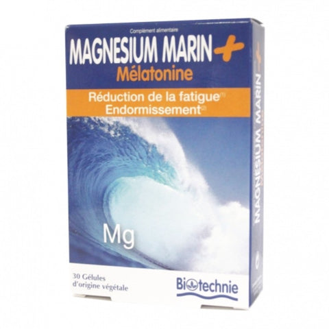 Comprar online MAGNESIO MARINO + MELATONINA 30 Cap de BIOTECHNIE. Imagen 1