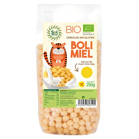 Comprar online BOLI MIEL DE MAIZ SIN GLUTEN BIO 250 g de SOLNATURAL. Imagen 1