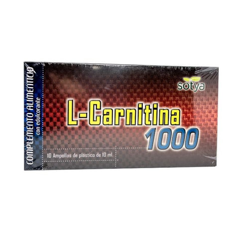 Comprar online L-CARNITINA 1000 mg. 10 AMPOLLAS de SOTYA BESLAN. Imagen 1