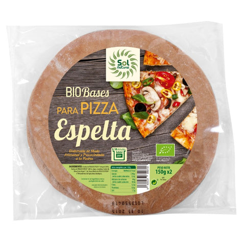 Comprar online BASE DE ESPELTA INTEGRAL MASA GRUESA BIO 2x150 g de SOLNATURAL. Imagen 1