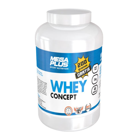 Comprar online WHEY CONCEPT VAINILLA (200g GRATIS) 2kg de MEGA PLUS. Imagen 1
