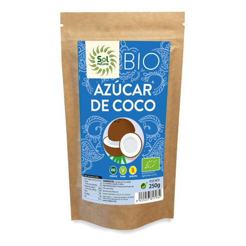 Comprar online AZUCAR DE COCO BIO 250 g de SOLNATURAL. Imagen 1