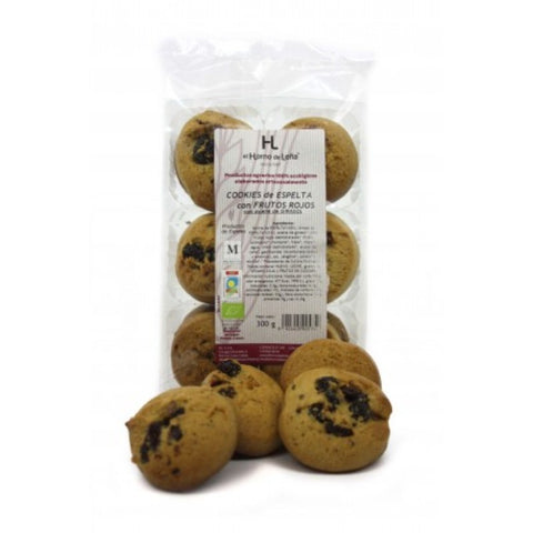 Comprar online COOKIE DE ESPELTA FRUTOS ROJOS ECO 220 gr de HORNO DE LEÑA. Imagen 1