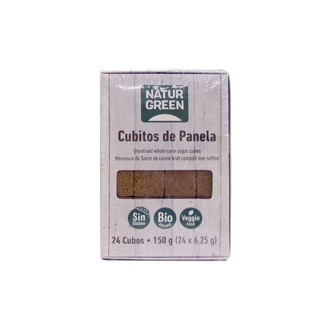 Comprar online NATURGREEN CUBITOS DE PANELA BIO 150 G de NATURGREEN. Imagen 1