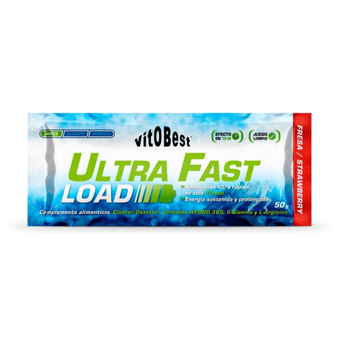 Comprar online ULTRA FAST LOAD SABOR FRESA 12 Sobres X 50 gr de VIT.O.BEST. Imagen 1