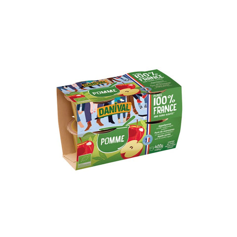 Comprar online PACK 4 PURES DE MANZANA 400 gr de DANIVAL. Imagen 1